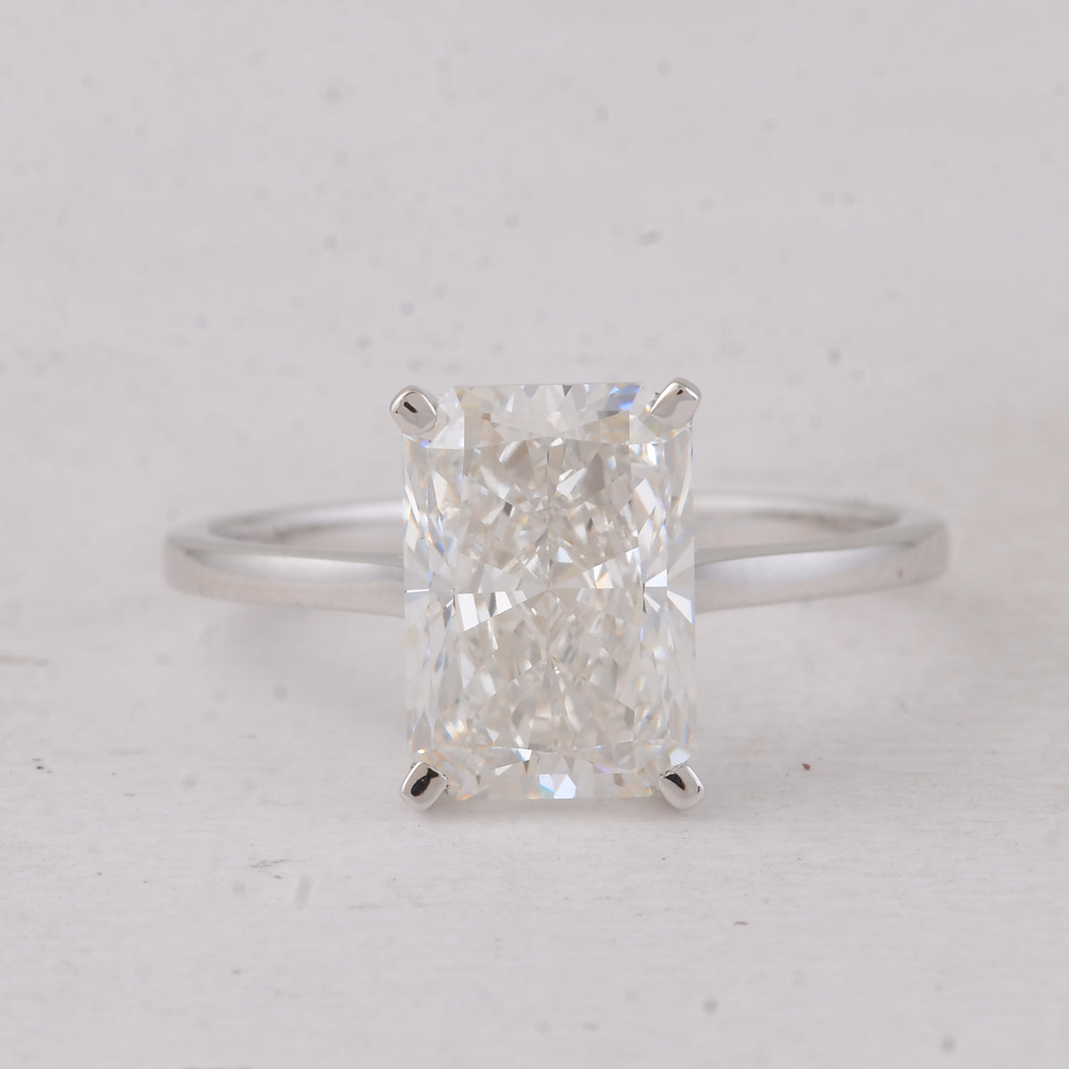 3.07 Carats Lab Grown Diamond 14K Gold Ring