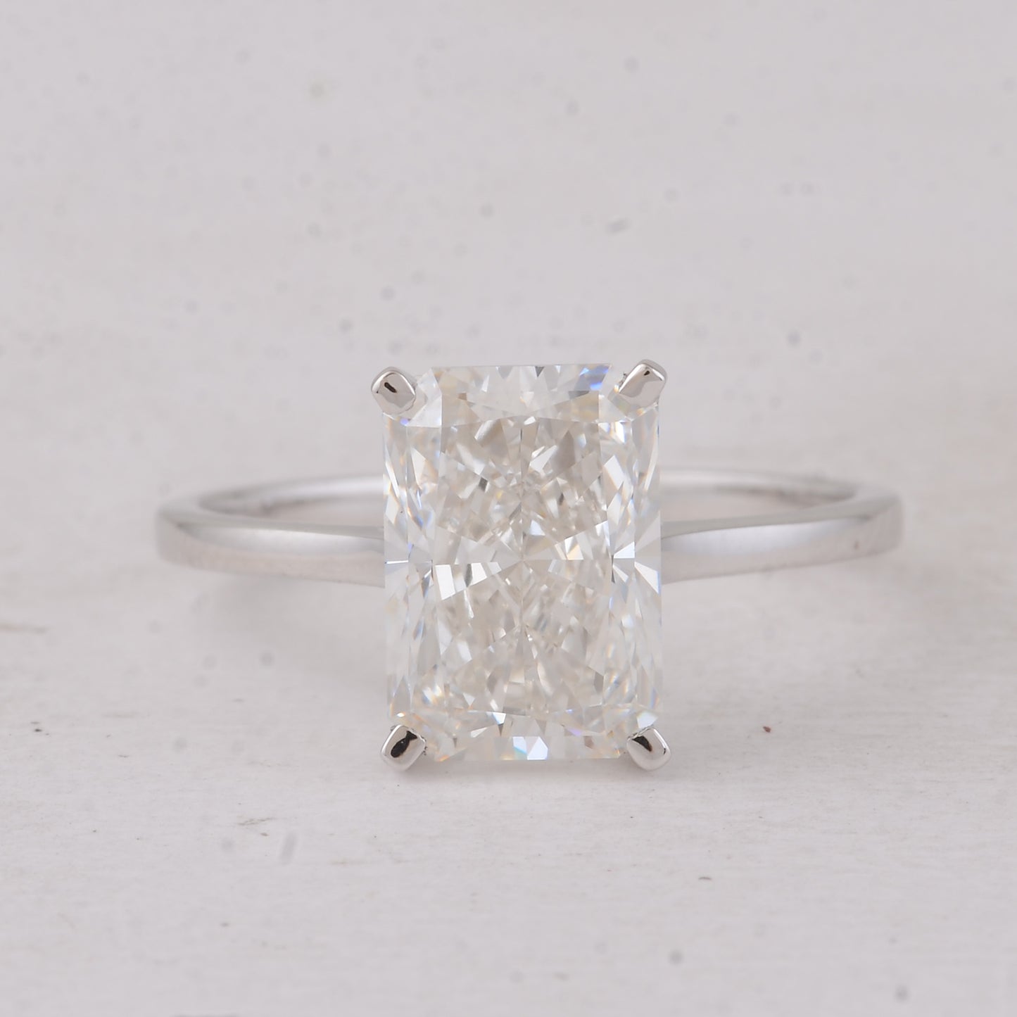 3.07 Carats Lab Grown Diamond 14K Gold Ring