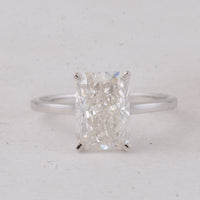 3.07 Carats Lab Grown Diamond 14K Gold Ring