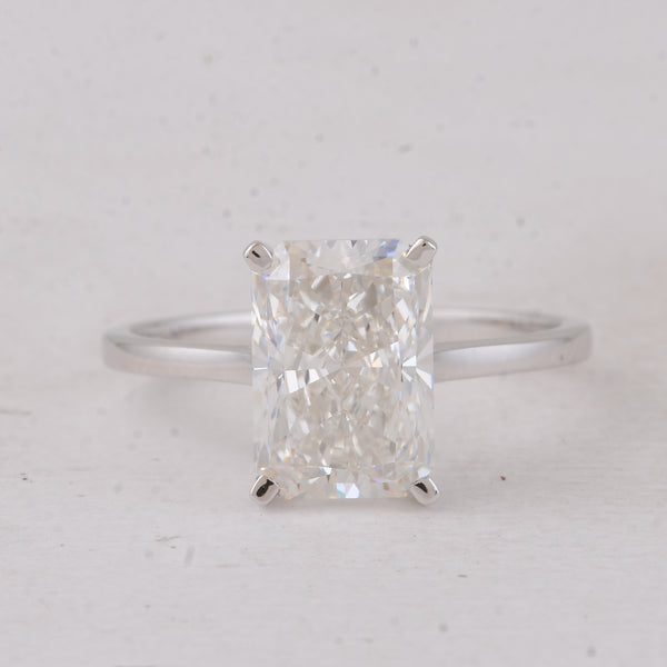 3.07 Carats Lab Grown Diamond 14K Gold Ring