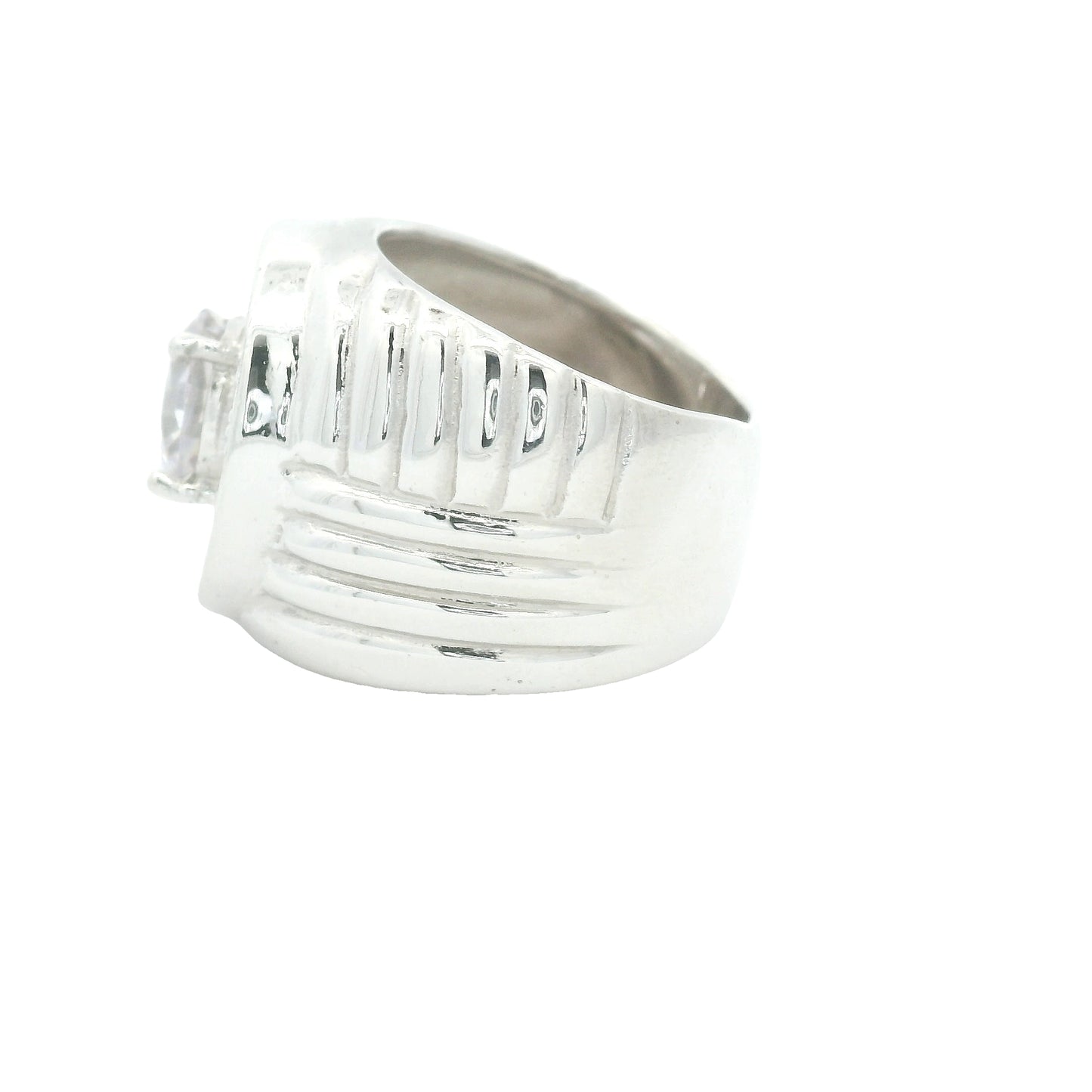 18.18 Ct Cubic Zirconia 925 Sterling Silver Ring