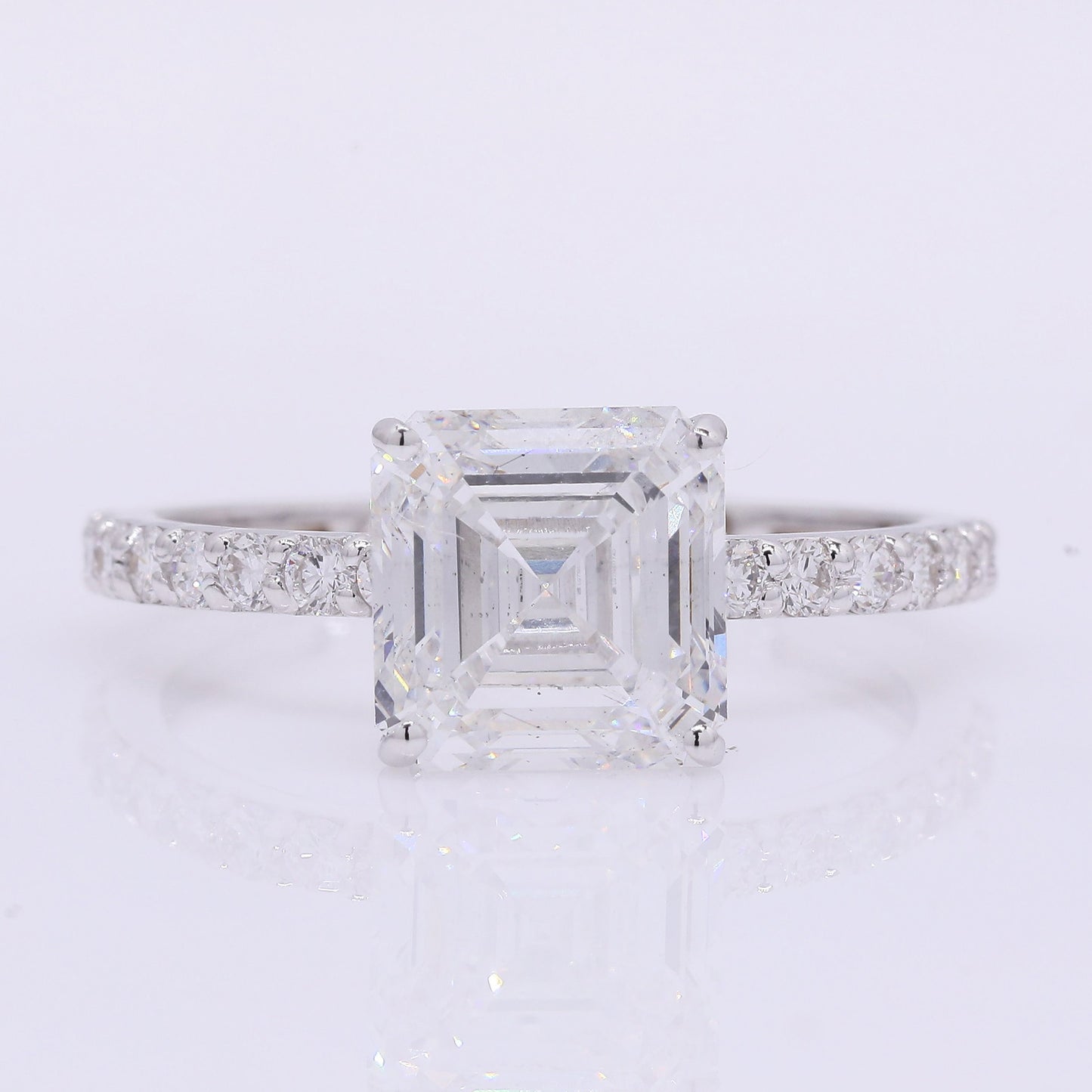3.39 Carats Lab Grown Diamond 14K Gold Ring