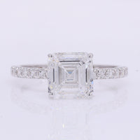 3.39 Carats Lab Grown Diamond 14K Gold Ring