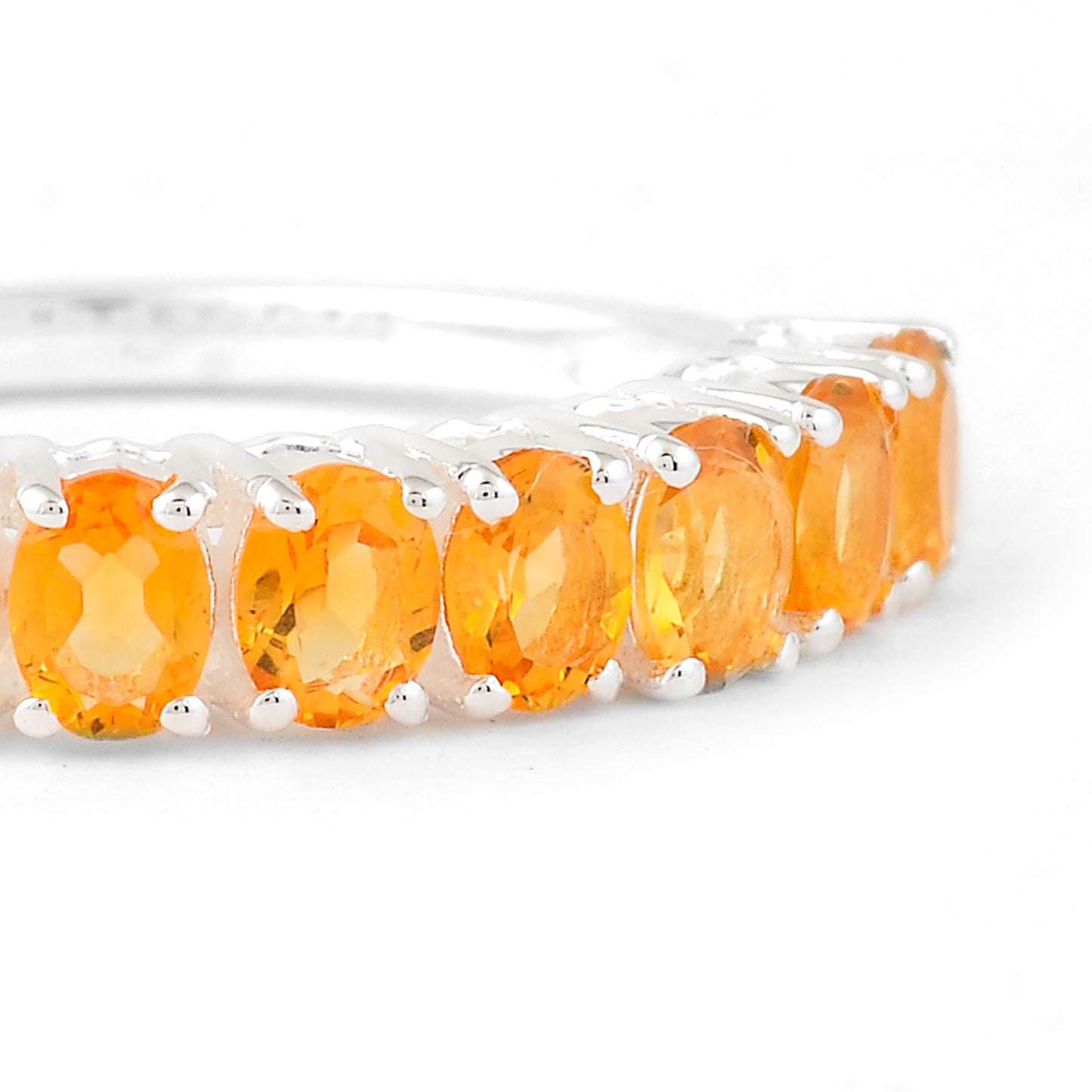 1.69 Ct Oval Citrine 925 Sterling Silver Ring