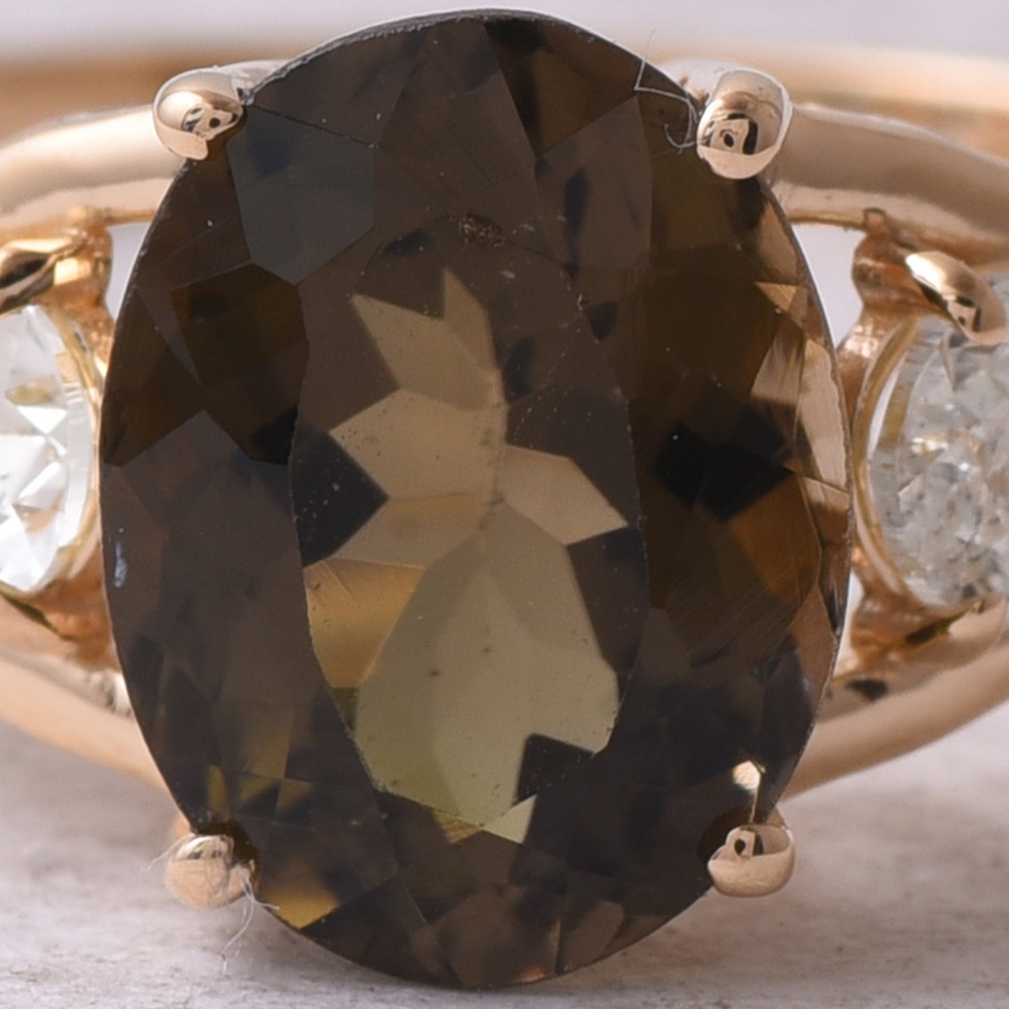 2.48 Ct Oval Natural Tourmaline 14K Gold Ring
