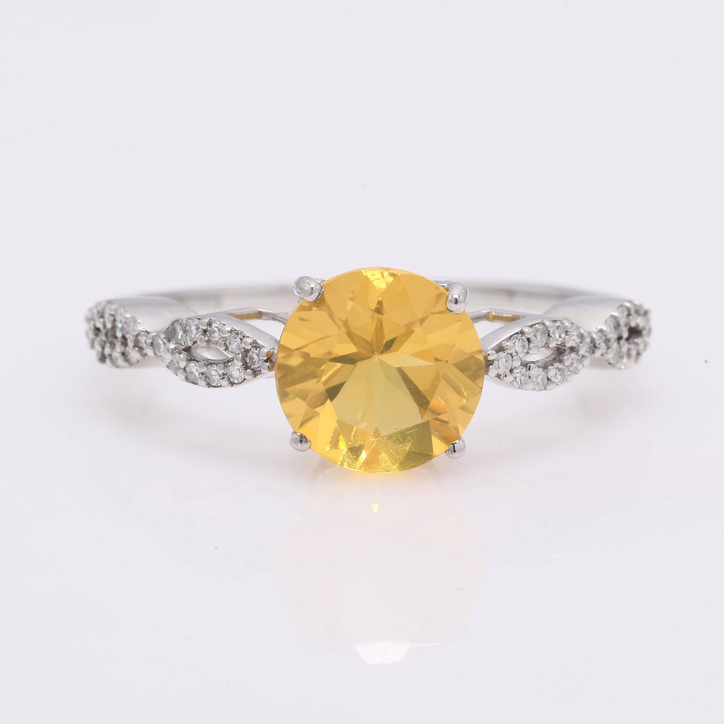 1.36 Ct Round Mixed Cut Natural Fire Opal 950 Platinum Ring
