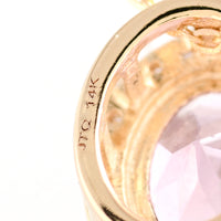 1.17 Ct Oval Tourmaline 14K Gold Pendant