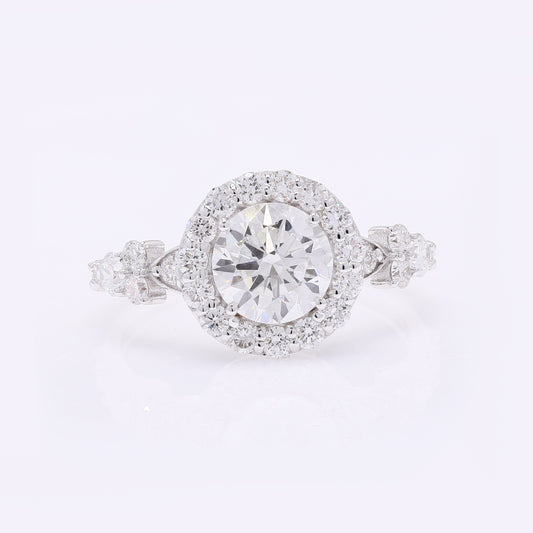 2.17 Carats Lab Grown Diamond 14K Gold Ring