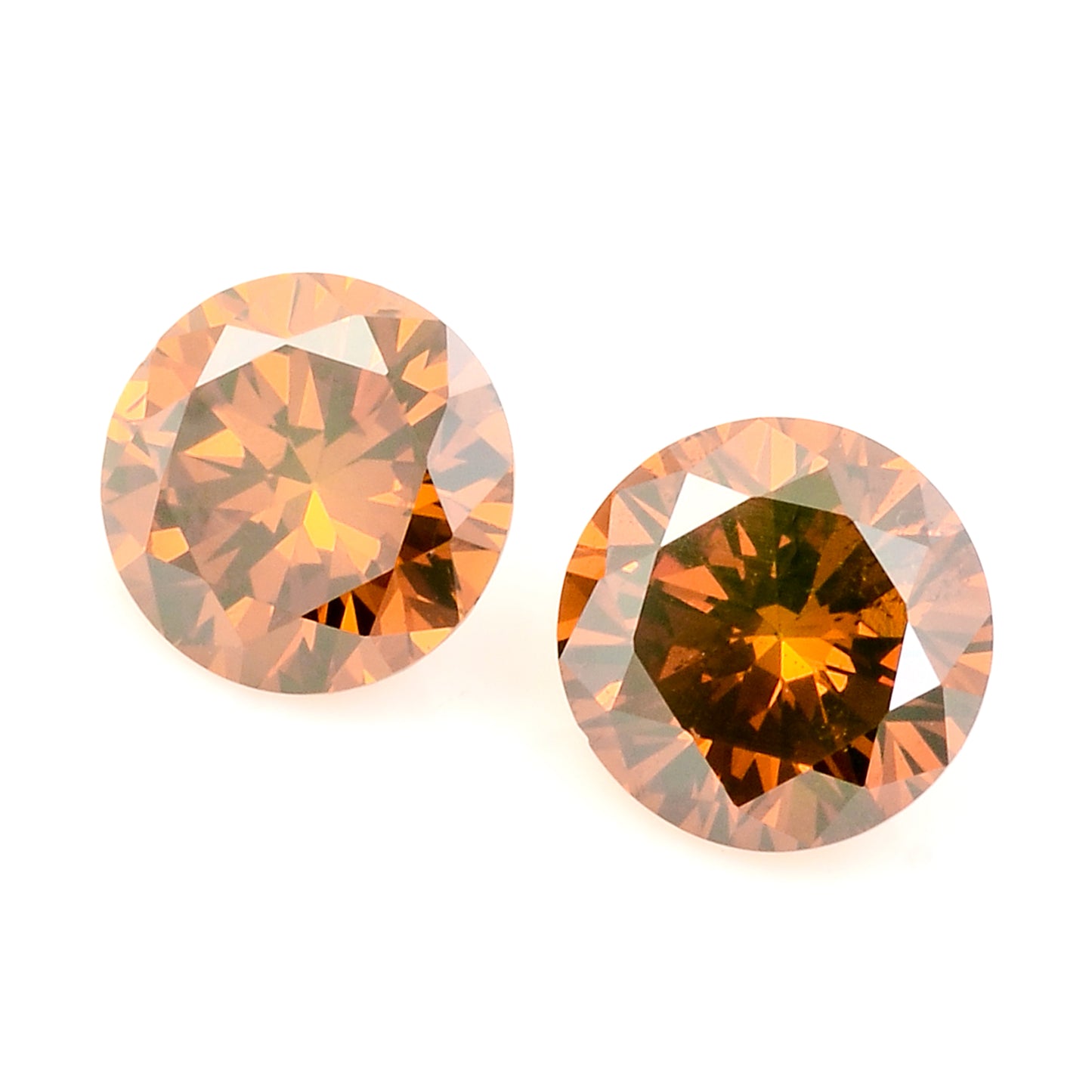 0.40 Red Diamond Round Loose Gemstone