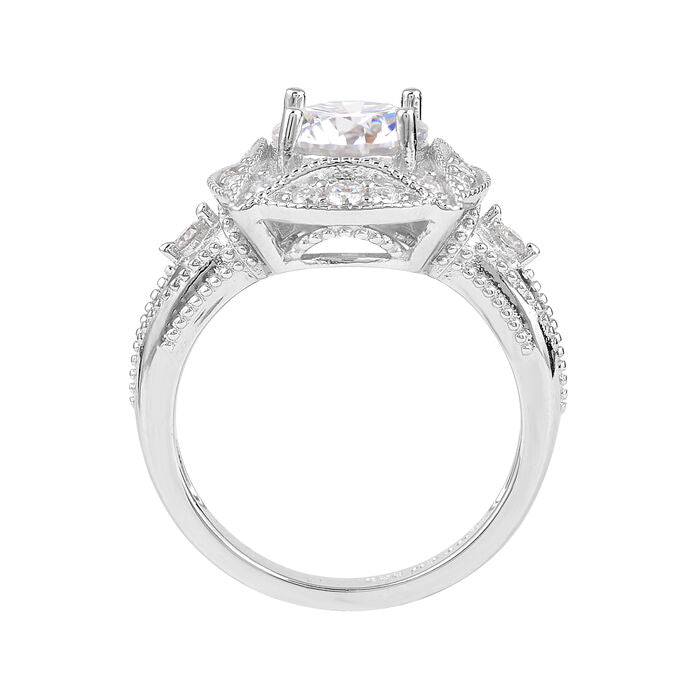 2.26 ct. t.w. Moissanite Ring in Sterling Silver. Size 5