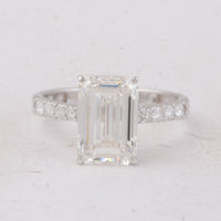 4.34 Carats Lab Grown Diamond 14K Gold Ring