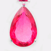 16.55 Ct Pear Pink Topaz, 925 Sterling Silver Pendant