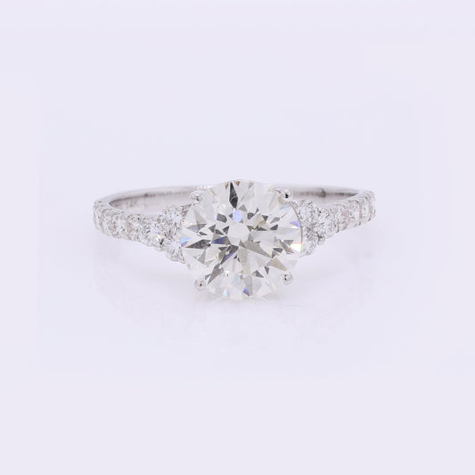 2.54 Carats Lab Grown Diamond 14K Gold Ring