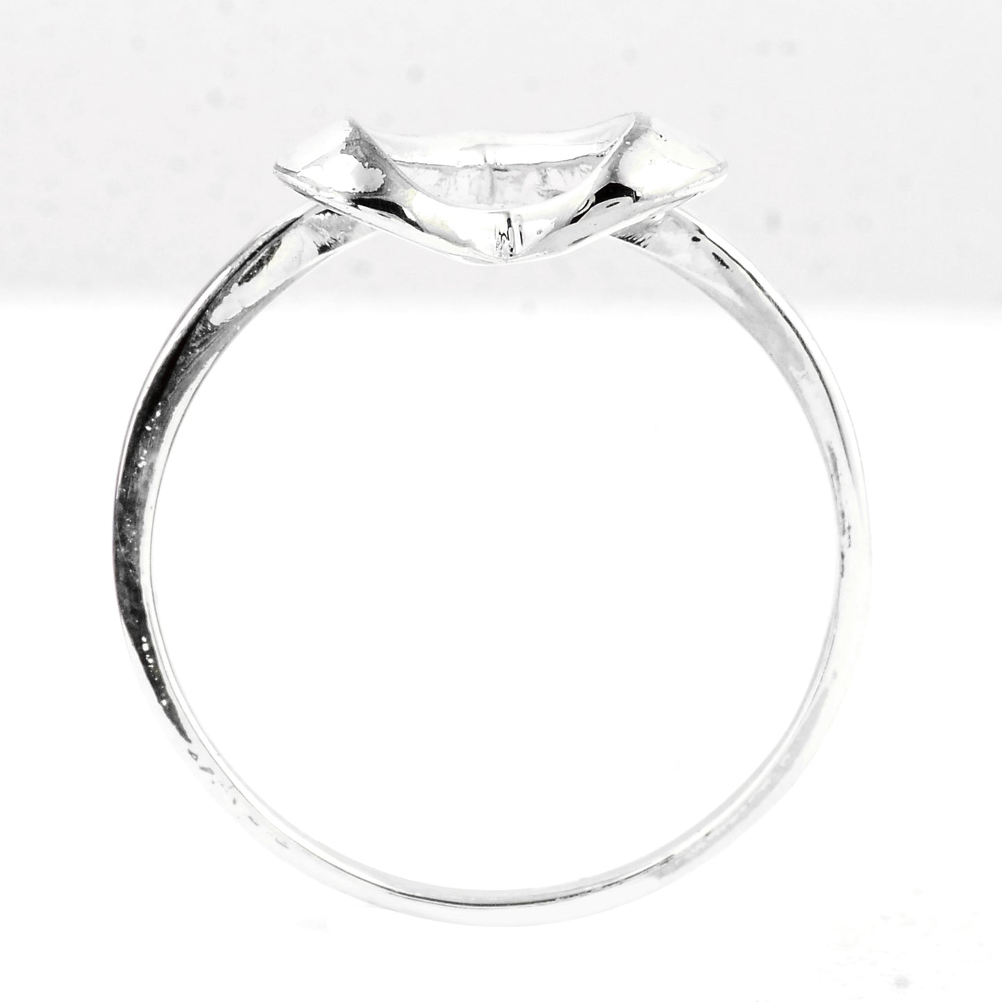 0.00 Ct Plain 925 Sterling Silver Ring