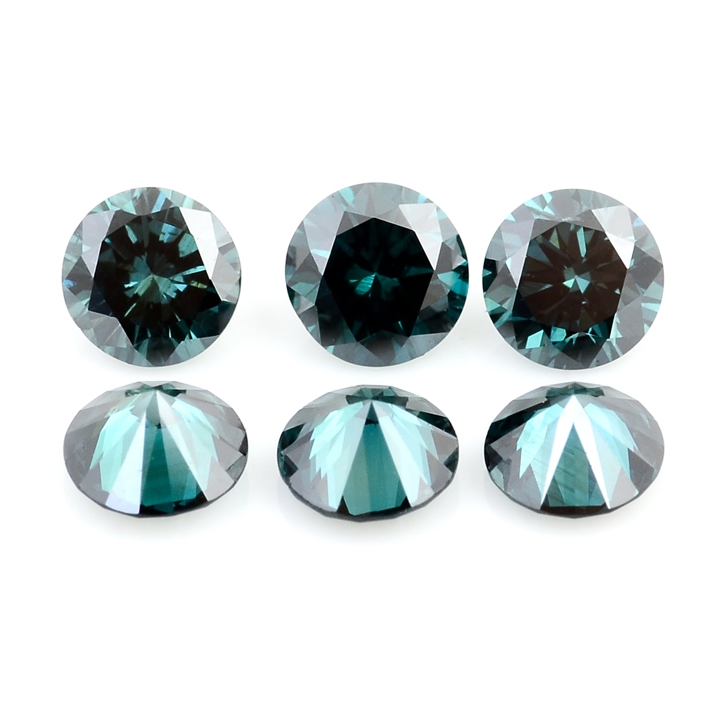 0.74 Blue Diamond Round Loose Gemstone