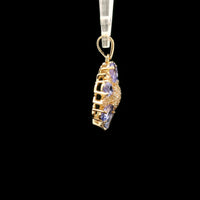 1.91 Ct Pear Tanzanite 14K Gold Pendant