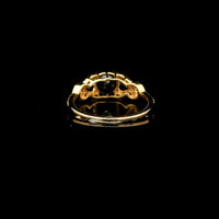 2.32 Ct Round Mixed Cut Natural Sapphire 14K Gold Ring