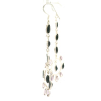 18.43 Ct Sapphire, Amethyst 925 Sterling Silver Earrings