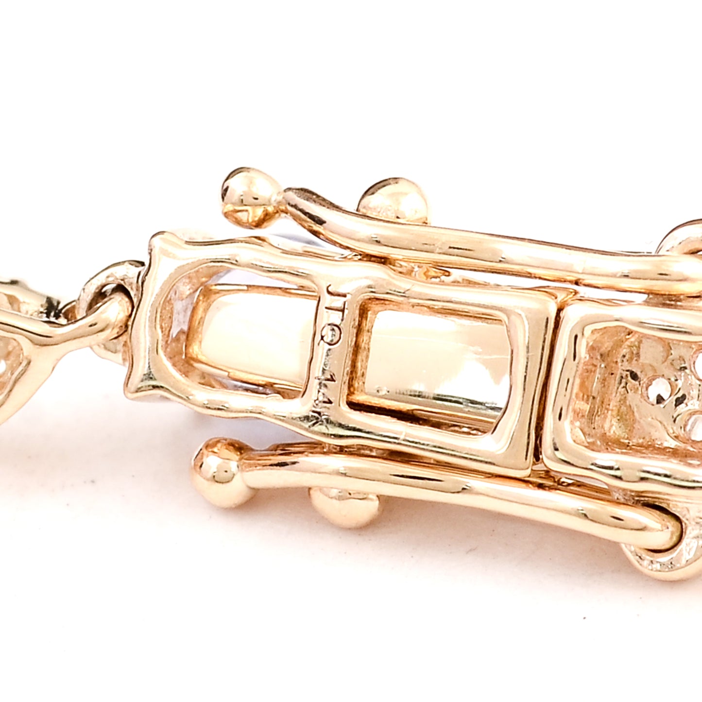 3.33 Ct Marquise Tanzanite 14K Gold Bracelet