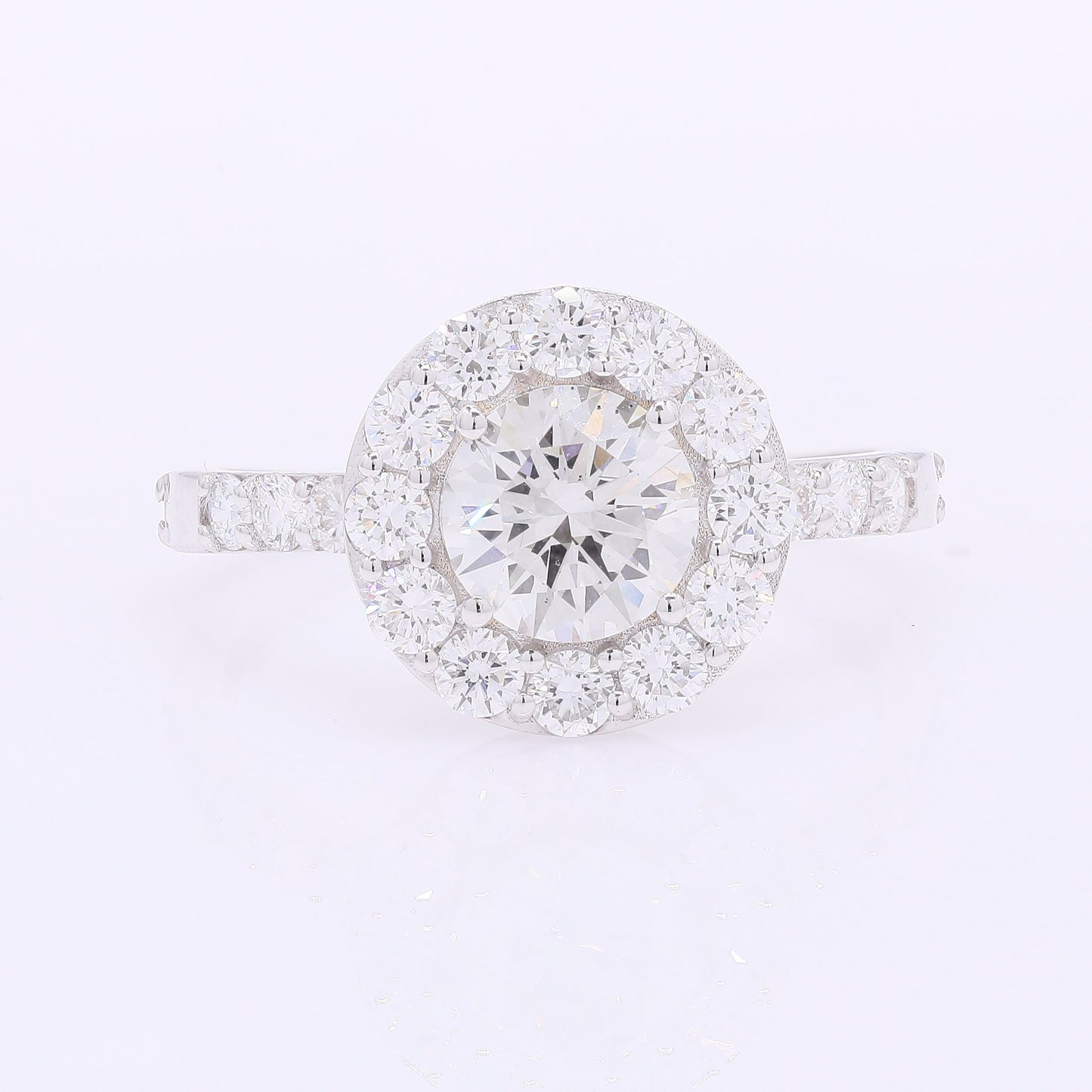 2.06 Carats Lab Grown Diamond 14K Gold Ring