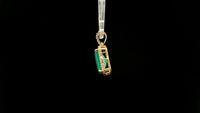 2.60 Ct Octagon Natural Emerald 14K Gold Pendant