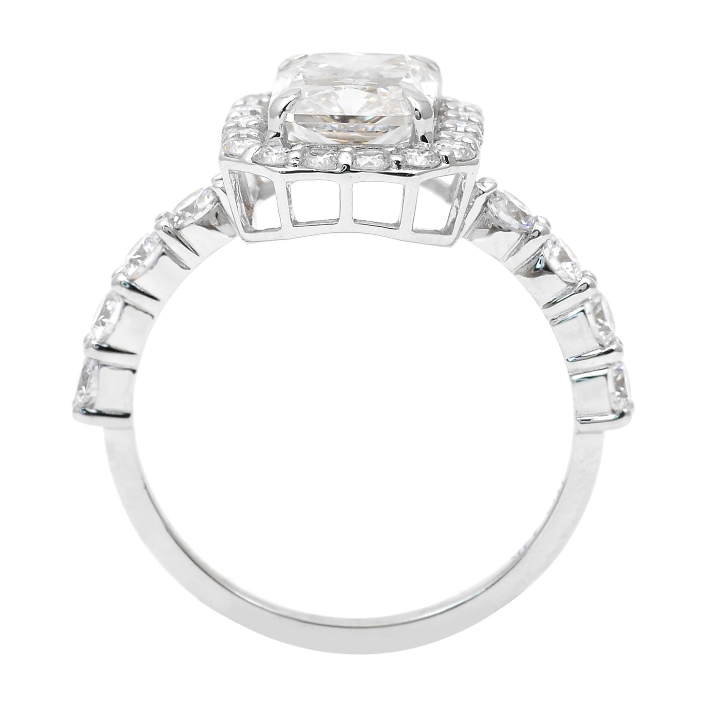 3.02 Carats Lab Grown Diamond 14K Gold Ring