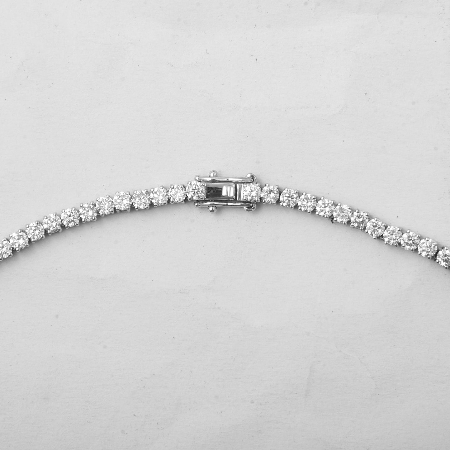 11.39 Ct Round Lab Grown Diamond 14K Gold Necklace