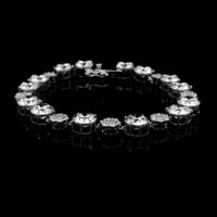 22.64 Ct Round Lab Grown Diamond 14K Gold Bracelet