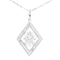 1.38 Carats Lab Grown Diamond 14K Gold Pendant