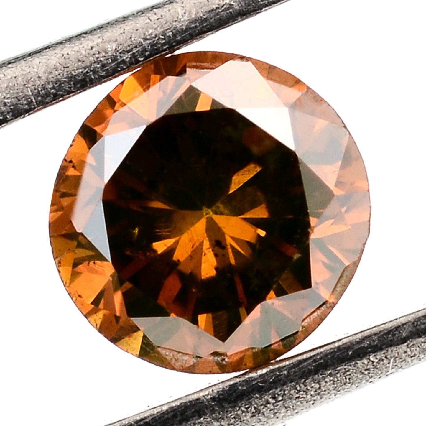 0.50 Red Diamond Round Loose Gemstone