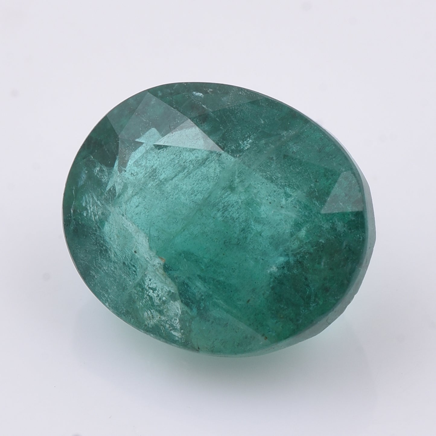 3.7 Natural Beryl Emerald Oval Mixed Cut Gemstone