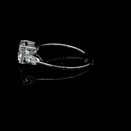 1.67 Ct Round Lab Grown Diamond 14K Gold Ring
