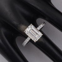 3.35 Carats Lab Grown Diamond 14K Gold Ring