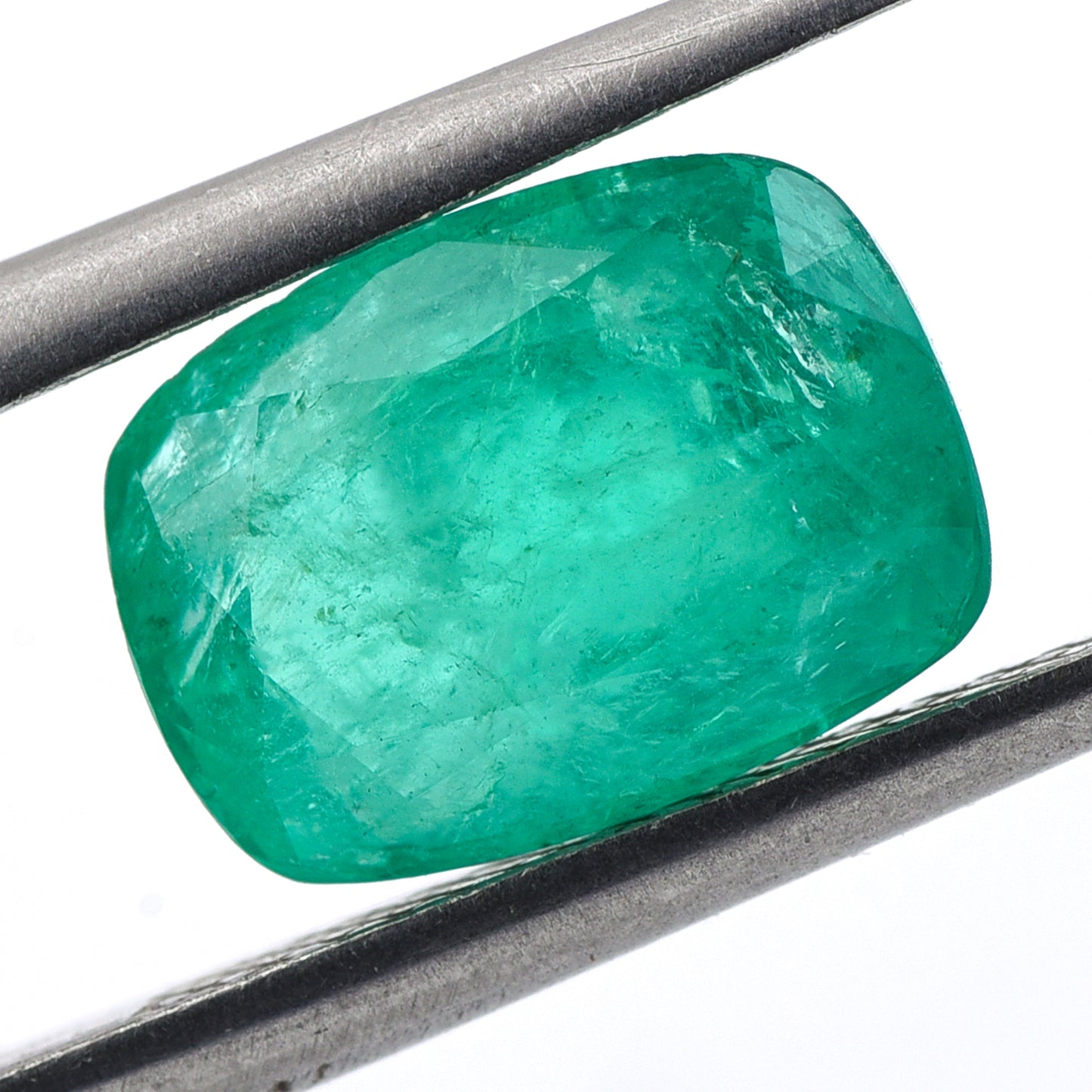 3.1 Natural Beryl Emerald Rectangular Cushion Mixed Cut Gemstone