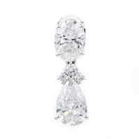 3.45 Carats Lab Grown Diamond 14K Gold Pendant