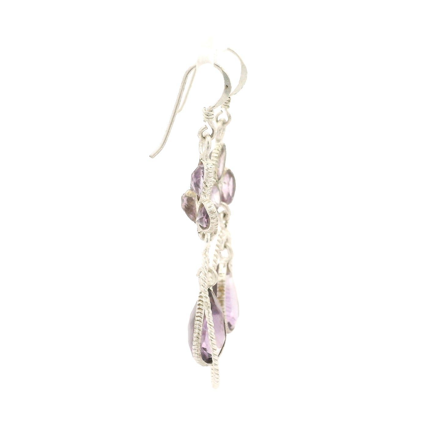 10.63 Ct Amethyst 925 Sterling Silver Earrings