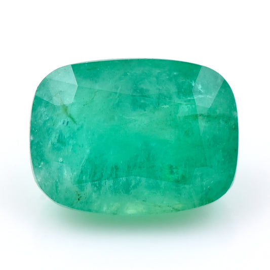 6.37 Natural Beryl Emerald Rectangular Cushion Mixed Cut Gemstone