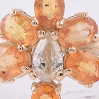 1.45 Ct Oval Natural Yellow Sapphire 14K Gold Ring