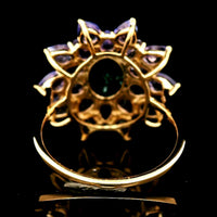4.36 Ct Oval Tourmaline 14K Gold Ring