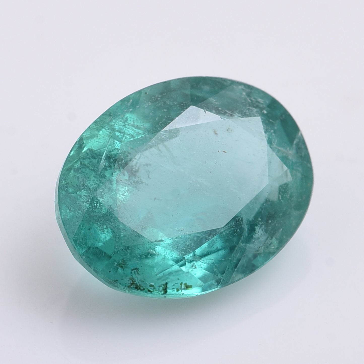2.38 Natural Beryl Emerald Oval Mixed Cut Gemstone