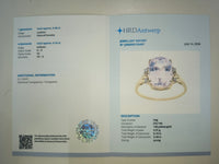 5.50 Ct Cushion Natural Kunzite 14K Gold Ring