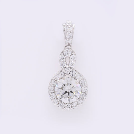 2.39 Carats Lab Grown Diamond 14K Gold Pendant