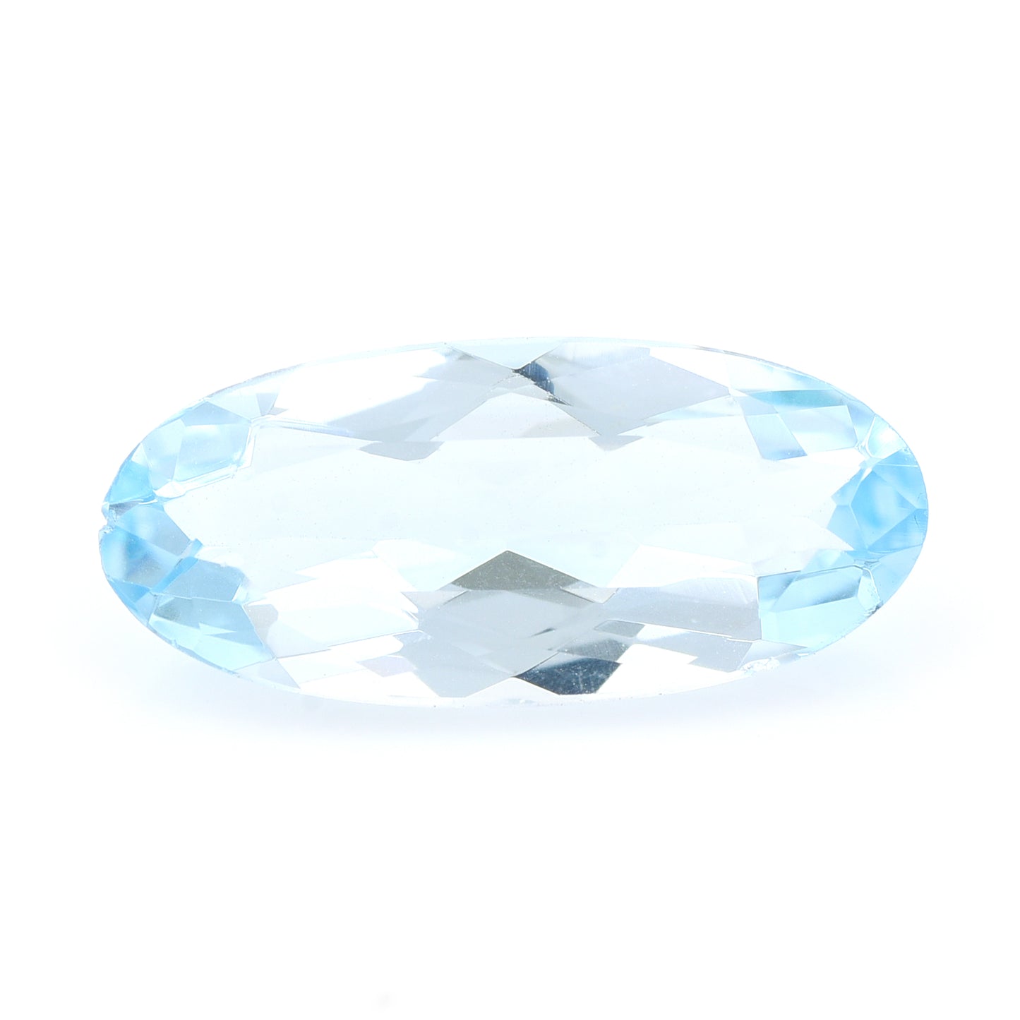 3.9 Natural Beryl Aquamarine Oval Mixed Cut Gemstone