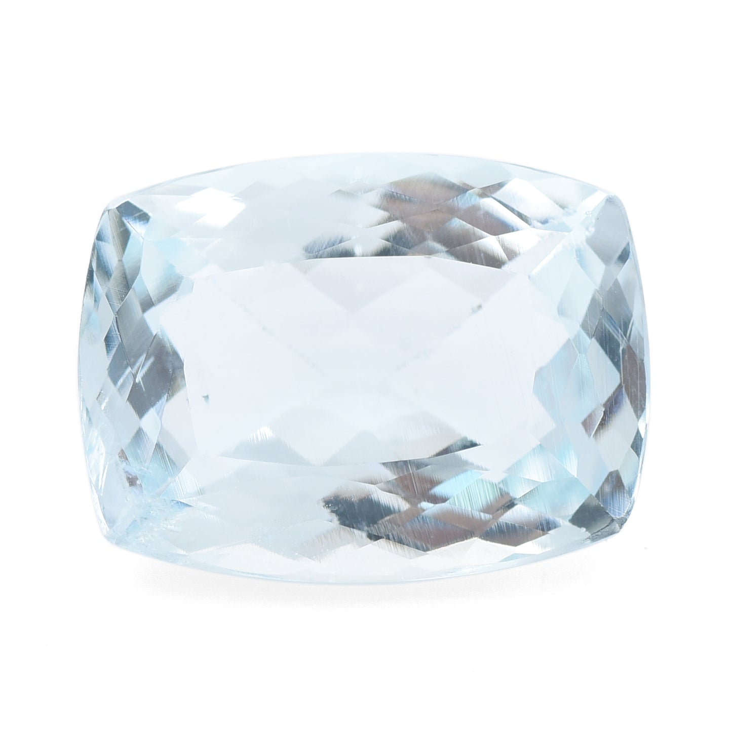 8.42 Natural Beryl Aquamarine Rectangular Cushion Mixed Cut Gemstone