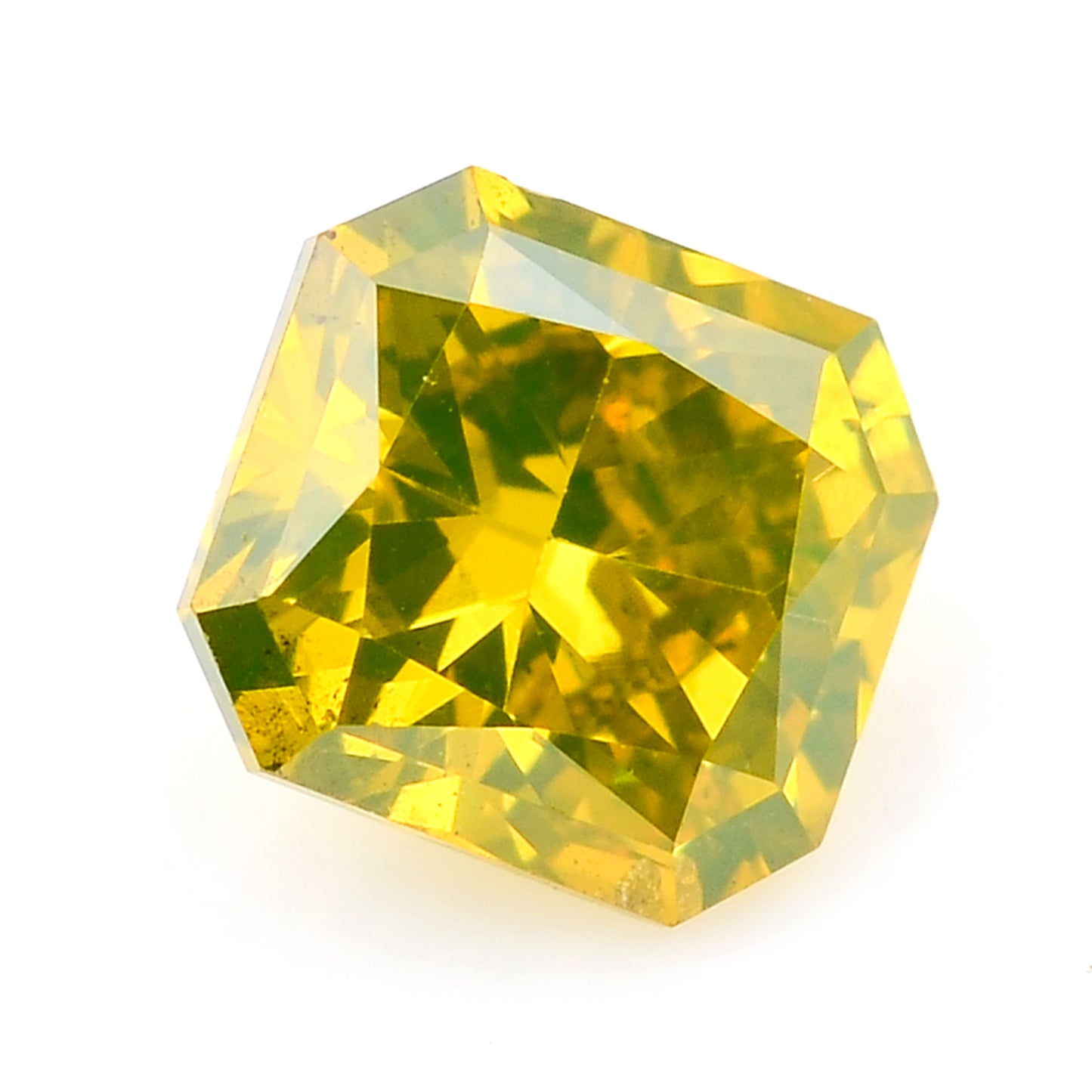 0.37 Yellow Diamond Octagon Loose Diamond