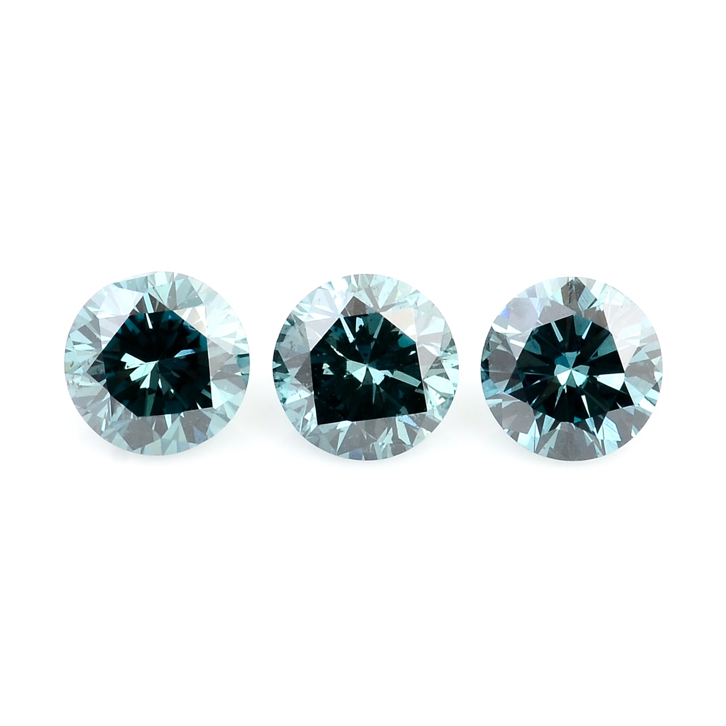 0.55 Blue Diamond Round Loose Gemstone