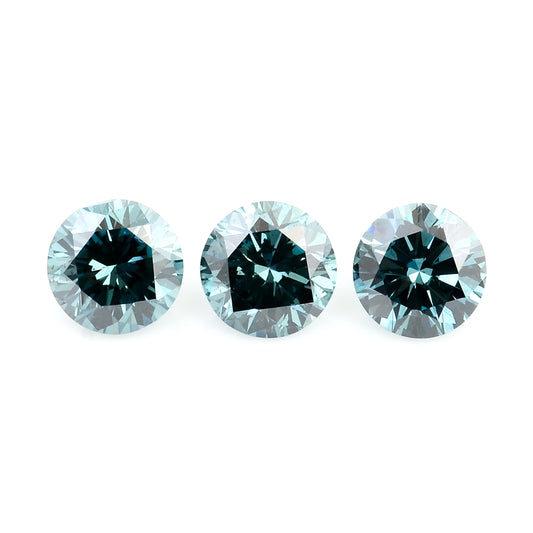 0.55 Blue Diamond Round Loose Gemstone