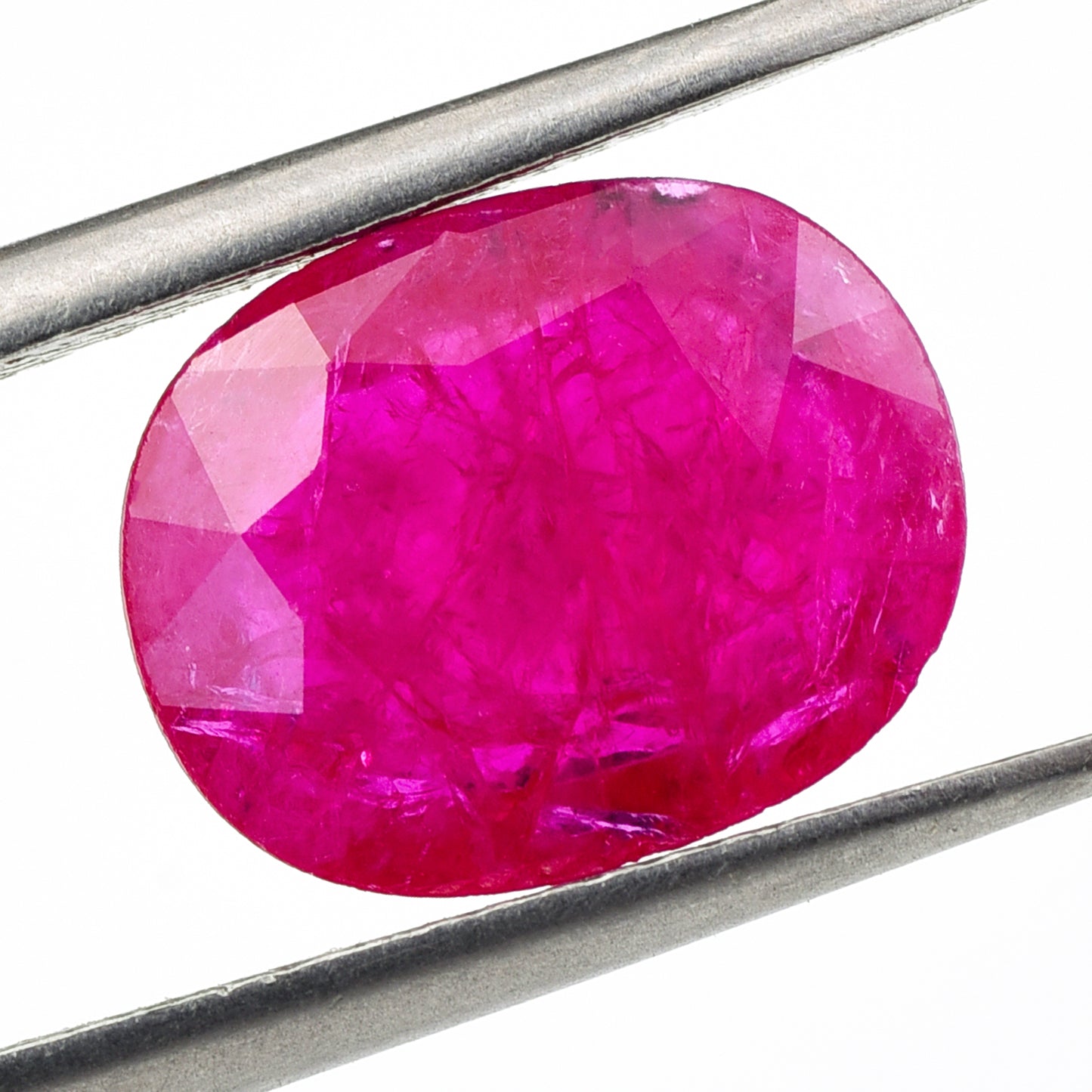 3.21 Natural Corundum Ruby Oval Mixed Cut Gemstone