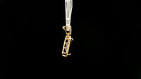 3.75 Ct Octagon Natural Sapphire 14K Gold Pendant