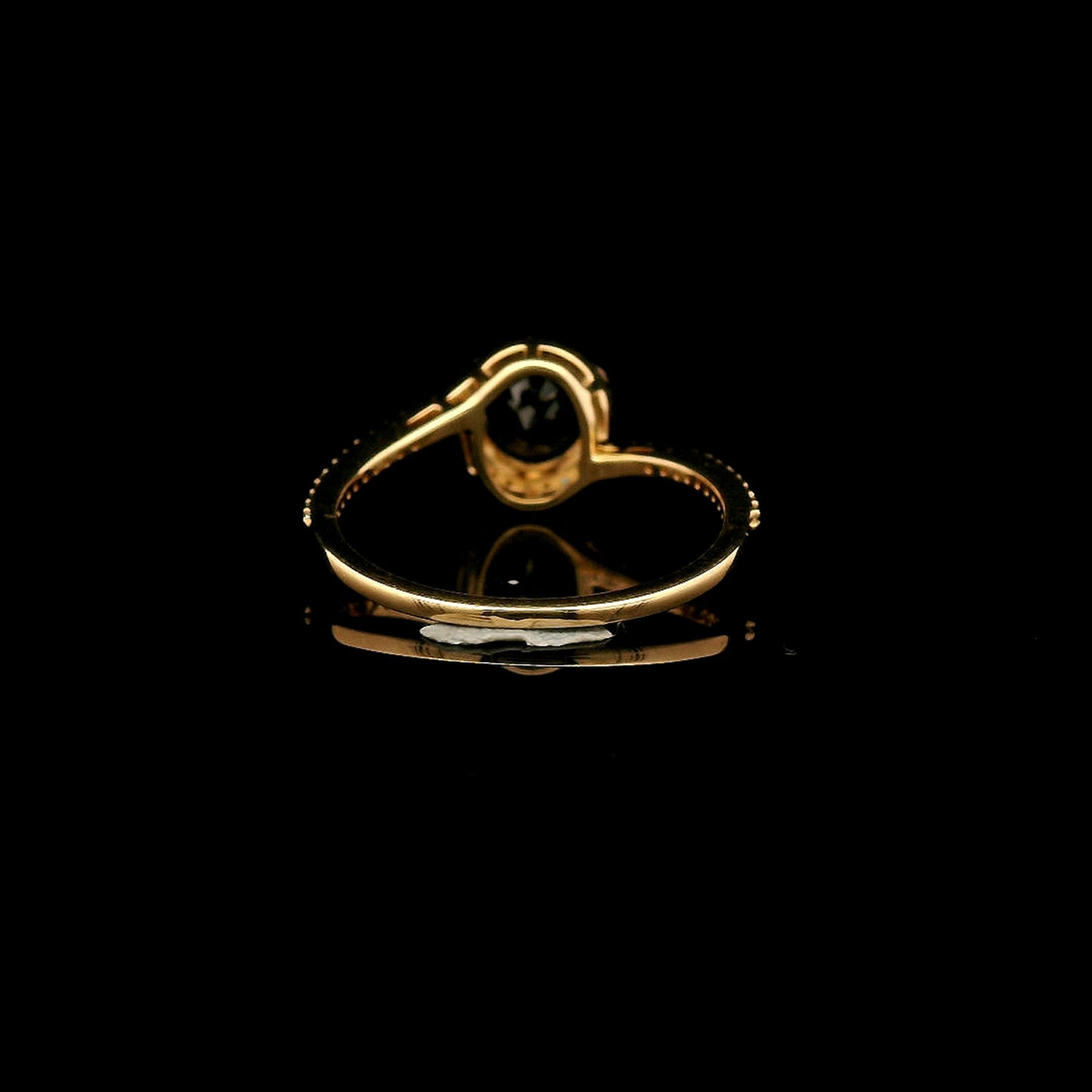 1.10 Ct Round Mixed Cut Natural Sapphire 14K Gold Ring